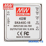 Mean Well SKA40C-15 DC-DC Converter - 35W - 36~75V in 15V out 2.67A - PHOTO 2