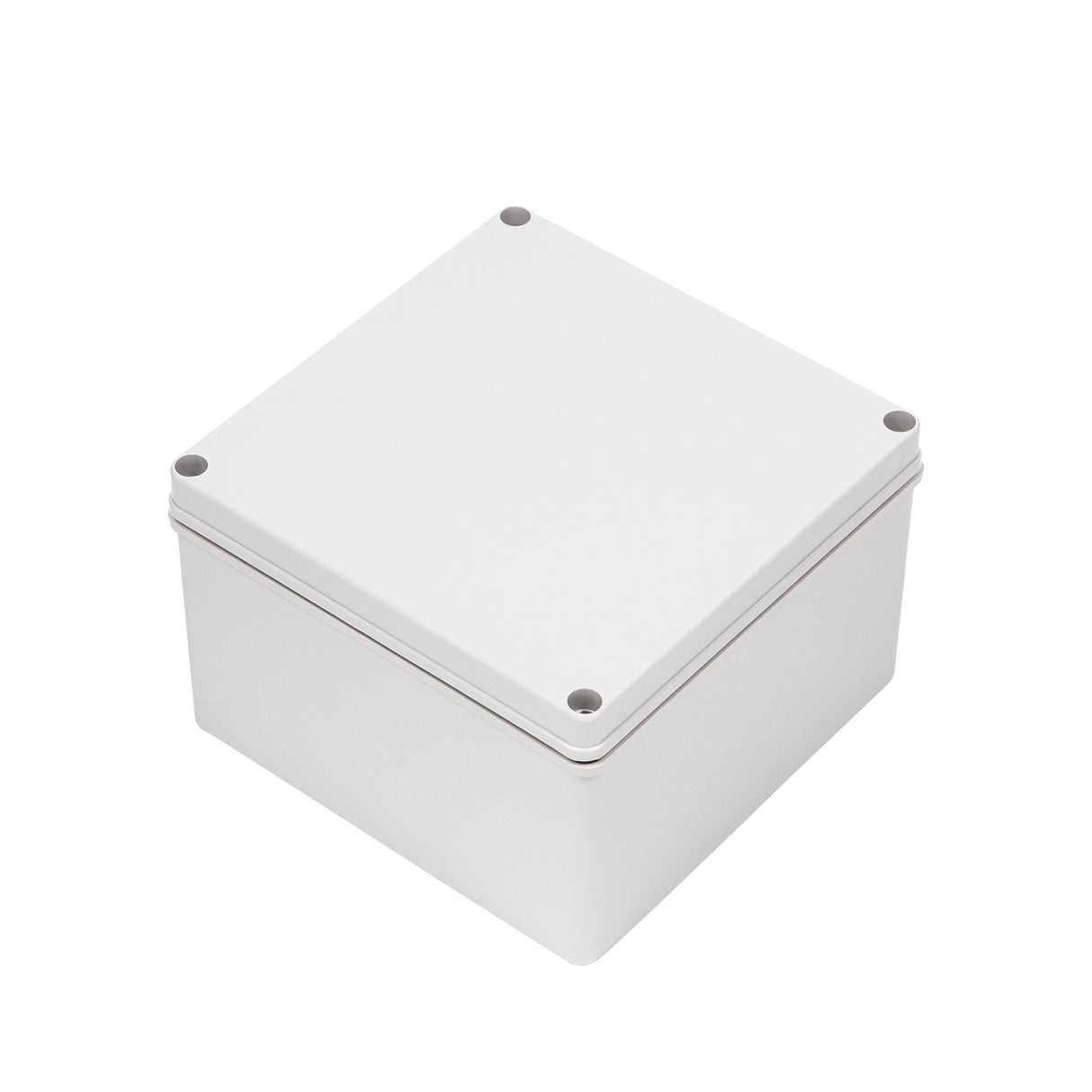 Boxco S-Series 7.87 x 7.87 x 5.12 Inches(200x200x130mm) Plastic Enclosure, IP67, IK08, ABS, Grey Cover, Screw Type - PHOTO 1