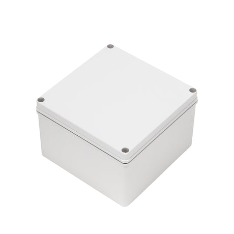 Boxco S-Series 7.87 x 7.87 x 5.12 Inches(200x200x130mm) Plastic Enclosure, IP67, IK08, ABS, Grey Cover, Screw Type - PHOTO 1