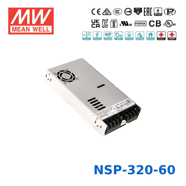 Mean Well 324W High Reliable Multi-Industries Power Supply 60V 5.4A