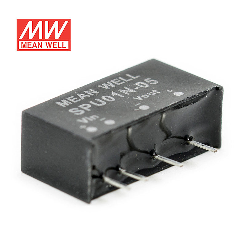 Mean Well SPU01N-05 DC-DC Converter - 1W - 21.6~26.4V in 5V out