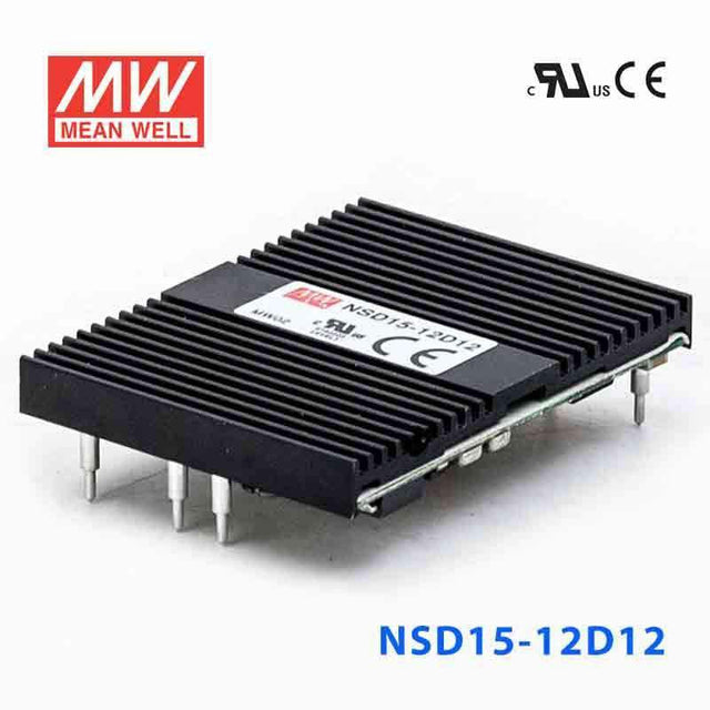 Mean Well NSD15-12D12 DC-DC Converter - 14.88W - 9.4~36V in ±12V out