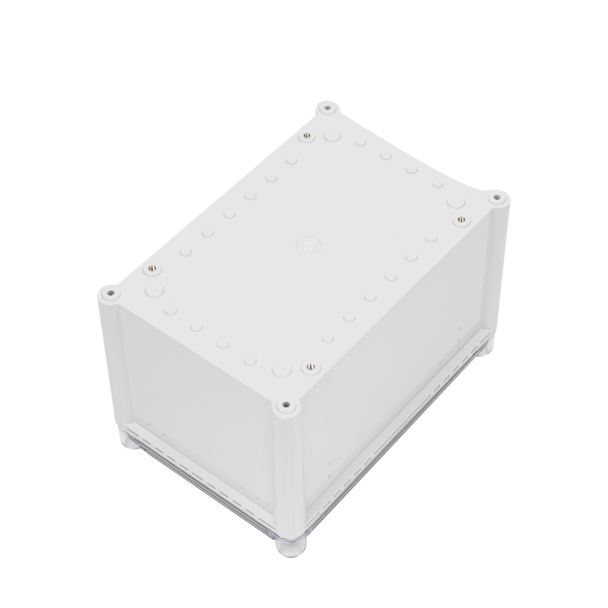 Boxco S-Series 7.48 x 11.02 x 7.09 Inches(190x280x180mm) Plastic Enclosure, IP67, IK08, PC, Transparent Cover, Screw Type - PHOTO 2