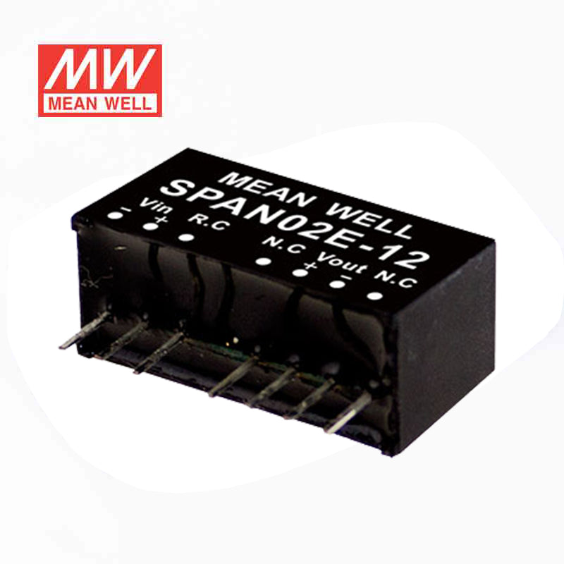 Mean Well SPAN02E-12 DC-DC Converter - 2W - 4.5~9V in 12V out