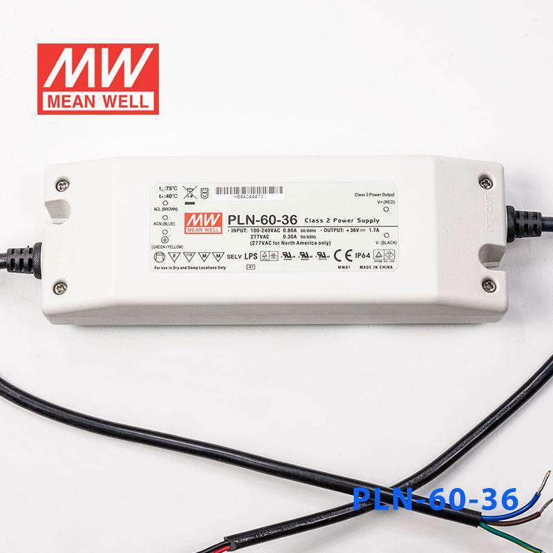 Mean Well PLN-60-36 Power Supply 60W 36V - IP64 1.7A - PHOTO 2