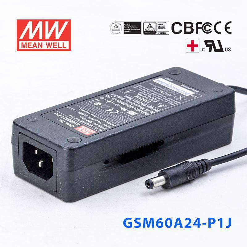 Mean Well GSM60A24-P1J Power Supply 60W 24V
