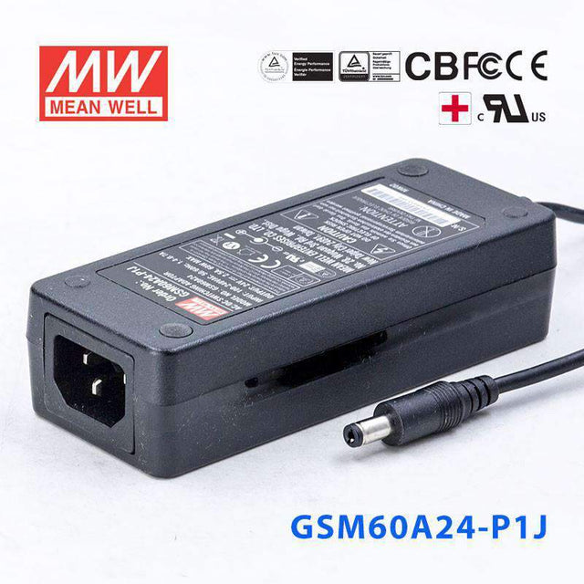 Mean Well GSM60A24-P1J Power Supply 60W 24V