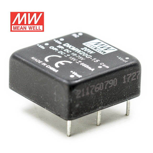 Mean Well DKMW20G-15 DC-DC Converter - 20W - 18~75V in ±15V out