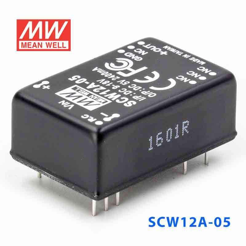 Mean Well SCW12A-05 DC-DC Converter - 12W 9~18V DC in 5V out - PHOTO 1