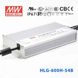 Mean Well HLG-600H-54B Power Supply 600W 54V- Dimmable