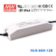 Mean Well HLN-80H-12B Power Supply 60W 12V - IP64, Dimmable 5A