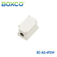 Boxco Terminal Box 4-pole 1.97 x 3.23 x 1.69 Inches(50 x 82 x 43mm) IP67, IK08, ABS, Grey Cover