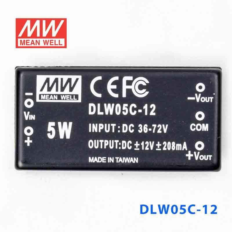 Mean Well DLW05C-12 DC-DC Converter - 5W - 36~72V in ±12V out - PHOTO 2