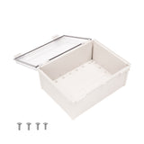 Boxco Q-Series 11.81 x 15.75 x 7.09 Inches(300 x 400 x 180mm) Plastic Enclosure, IP67, IK08, ABS, Transparent Cover, Plastic Hinge and Latch Type - PHOTO 2