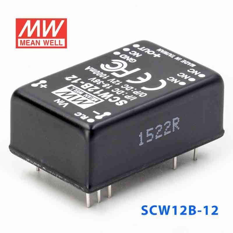 Mean Well SCW12B-12 DC-DC Converter - 12W 18~36V DC in 12V out - PHOTO 1