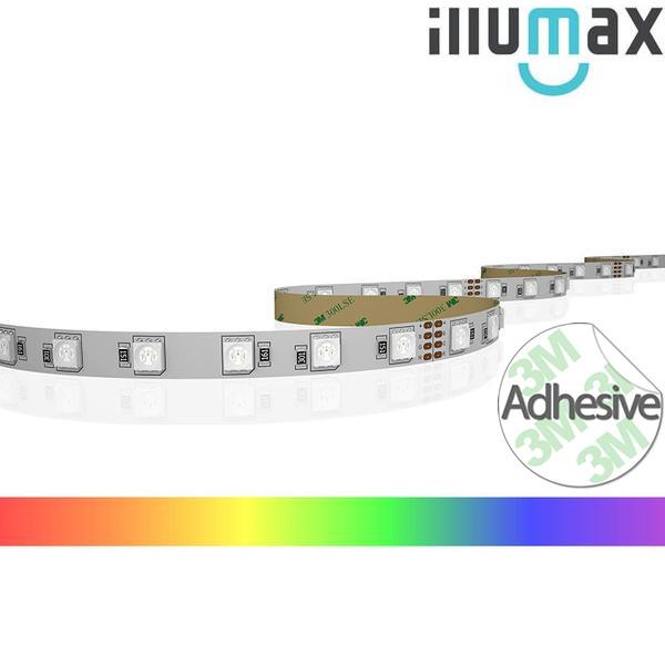 iLLUMAX LED Strip RAINBOW+ Series 60LEDs/m (/3.28Ft) 14.4W/m (/3.28Ft) 24V - RGB+WW Multicolour - 5m, 16.4 FT Package, Unit Price showing per metre (per 3.28 Ft)