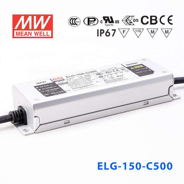 Mean Well ELG-100-C500B Power Supply 100W 500mA - Dimmable