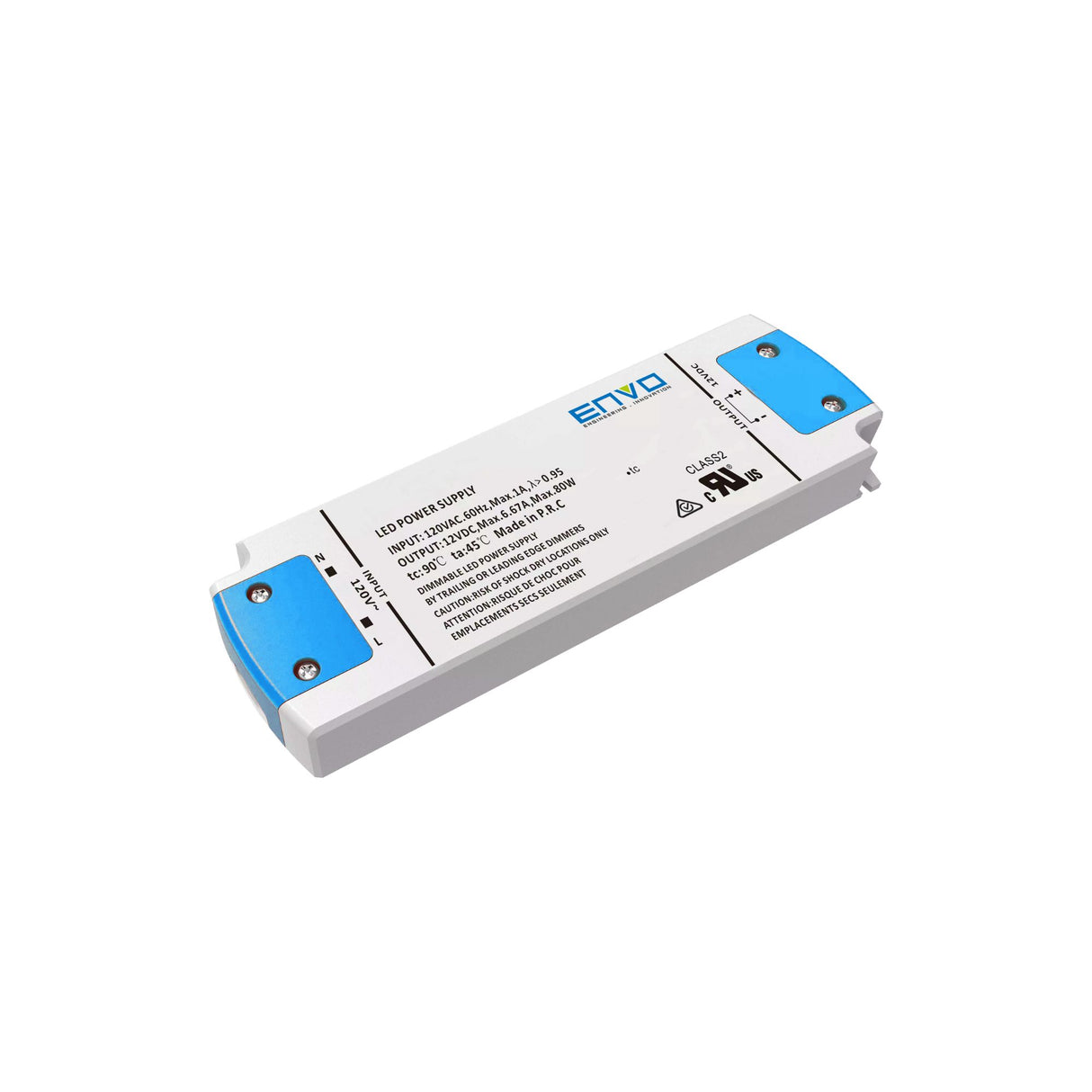 ENVO EV-SP-80-24US-TDM Triac Dimmable LED Driver 80W 24V