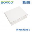 Boxco Q-Series 15.75 x 17.71 x 6.30 Inches(400 x 450 x 160mm) Plastic Enclosure, IP67, IK08, ABS, Grey Cover, Hinge Type with Plate