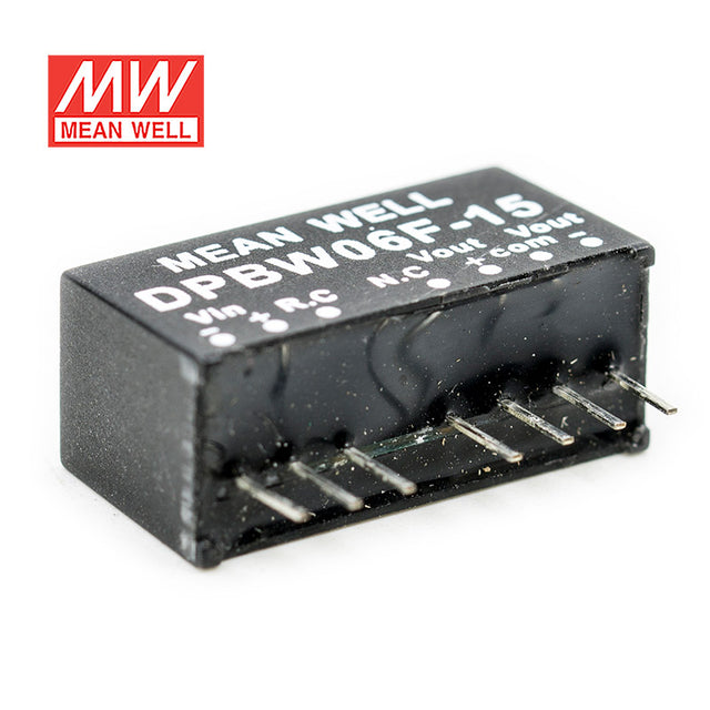 Mean Well DPBW06F-15 DC-DC Converter - 6W - 9~36V in ±15V out