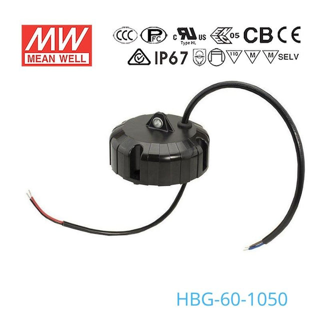 Mean Well HBG-60-1050 Power Supply 60W 1050mA