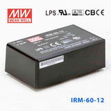 Mean Well IRM-60-12 Switching Power Supply 60W 12V 5A - Encapsulated