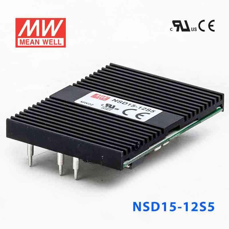 Mean Well NSD15-12S5 DC-DC Converter - 15W - 9.4~36V in 5V out