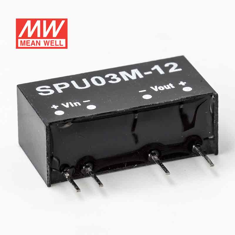 Mean Well SPU03M-12 DC-DC Converter - 3W - 10.8~13.2V in 12V out