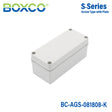 Boxco S-Series 3.15 x 7.09 x 3.35 Inches(80 x 180 x 85mm) Plastic Enclosure, IP67, IK08, ABS, Grey Cover, Screw Type