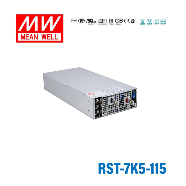 Mean Well RST-7K5-115 High Power AC/DC Power Supply 7475W, 3 Phase Input, 115V Output