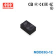 Mean Well MDD03G-12 Medical Grade DC/DC Converter 3W - 18-75V input, 12 and -12V output 250mA