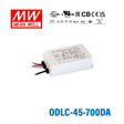 Mean Well ODLC-45-700DA Power Supply 45W 700mA, DALI