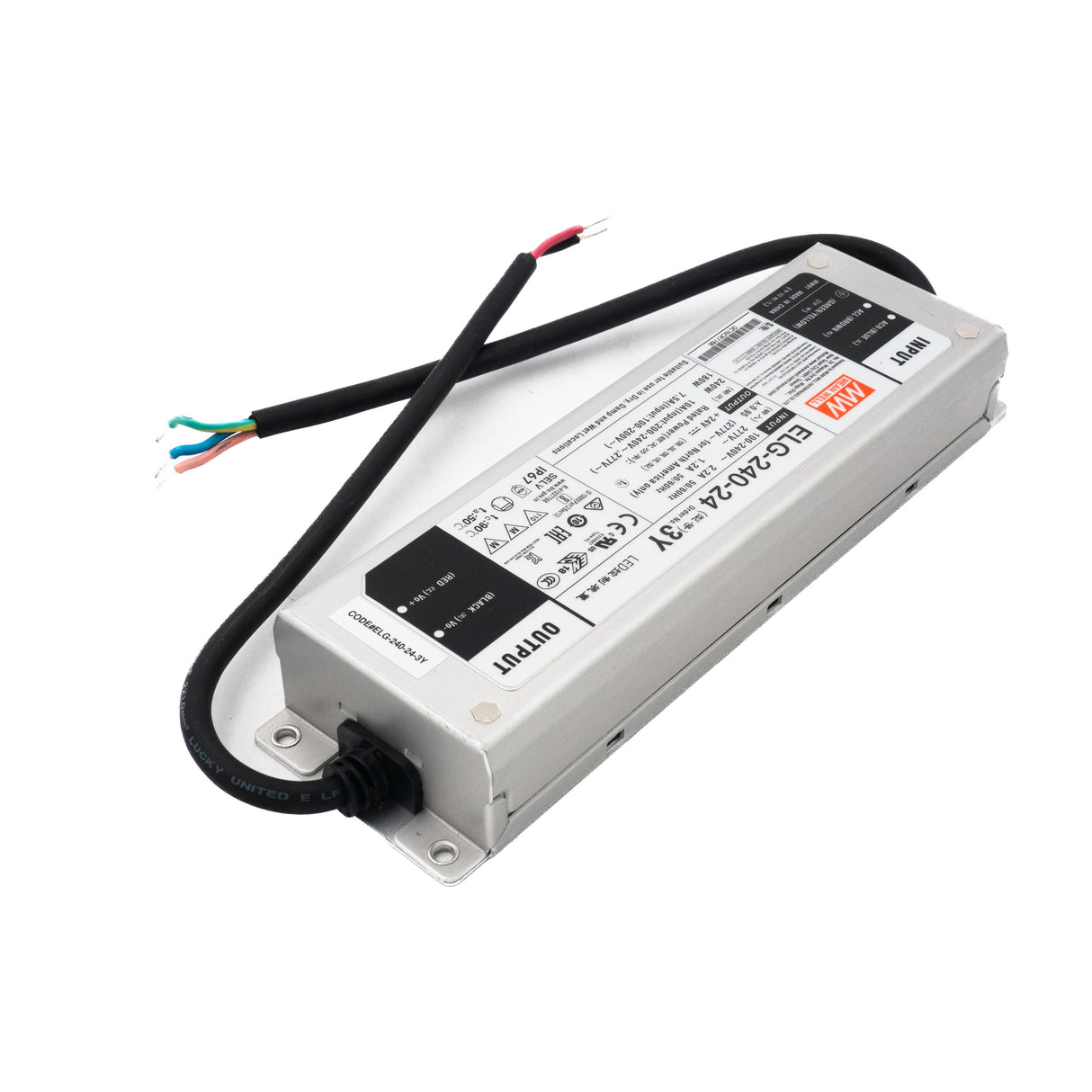 Mean Well ELG-240-24-3Y AC-DC Single output LED Driver Mix Mode (CV+CC) with PFC - PHOTO 1