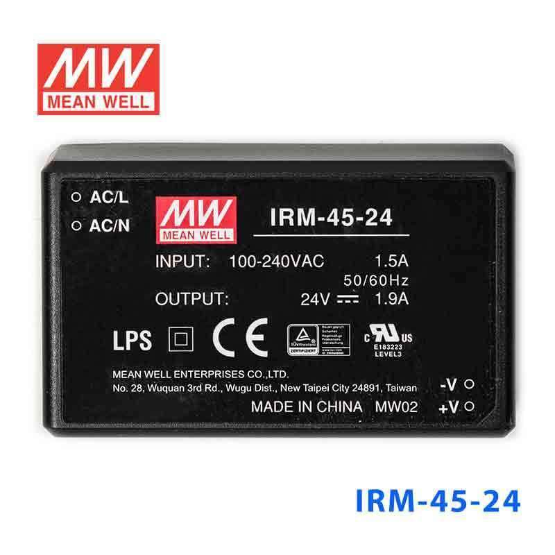 Mean Well IRM-45-24 Switching Power Supply 45.6W 24V 1.9A - Encapsulated - PHOTO 2