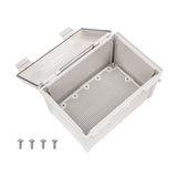 Boxco Q-Series 7.87 x 11.81 x 7.09 Inches(200 x 300 x 180mm) Plastic Enclosure, IP67, IK08, ABS, Grey Cover, Hinge Type with Plate - PHOTO 2