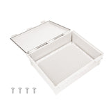 Boxco Q-Series 15.75 x 17.71 x 6.30 Inches(400 x 450 x 160mm) Plastic Enclosure, IP67, IK08, ABS, Grey Cover, Hinge Type with Plate - PHOTO 7