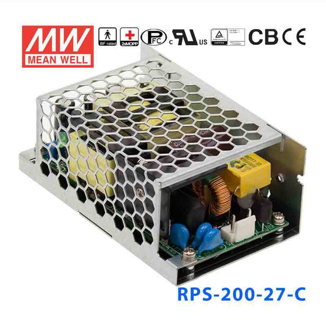 Mean Well RPS-200-27-C Green Power Supply W 27V 5.3A - Medical Power Supply