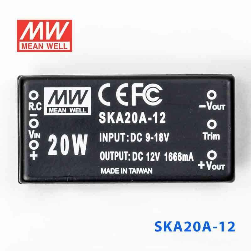 Mean Well SKA20A-12 DC-DC Converter - 20W - 9~18V in 12V out - PHOTO 2