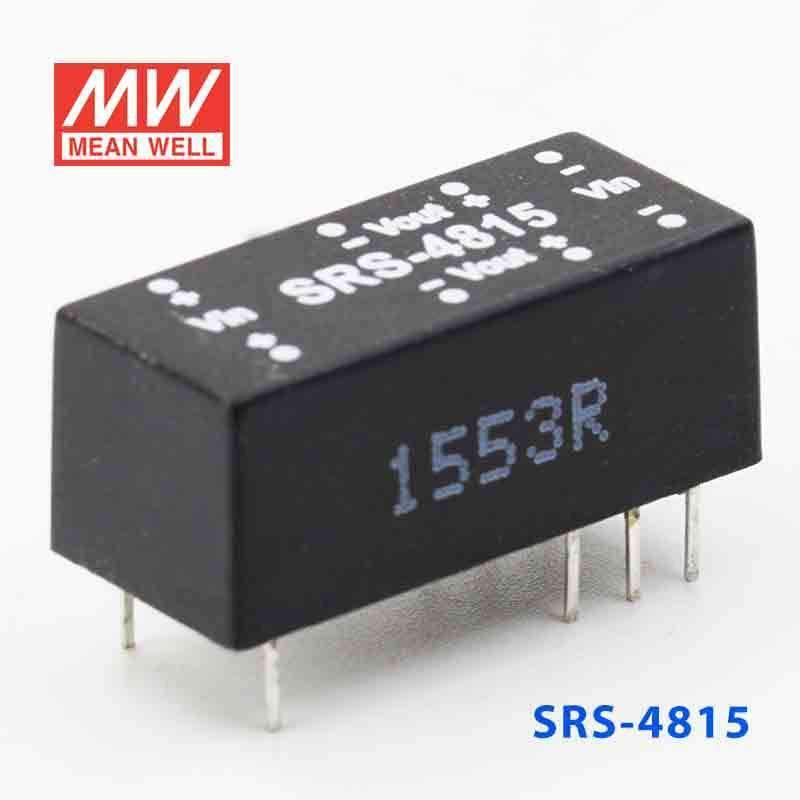 Mean Well SRS-4815 DC-DC Converter - 0.5W - 43.2~52.8V in 15V out