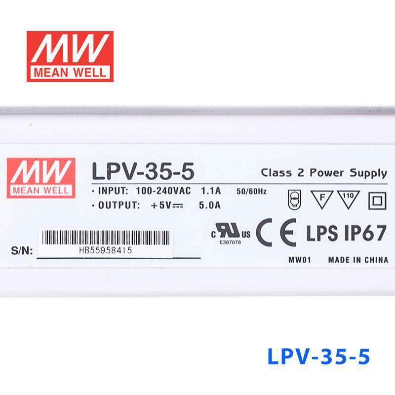 Mean Well LPV-35-5 Power Supply 35W 5V - PHOTO 3