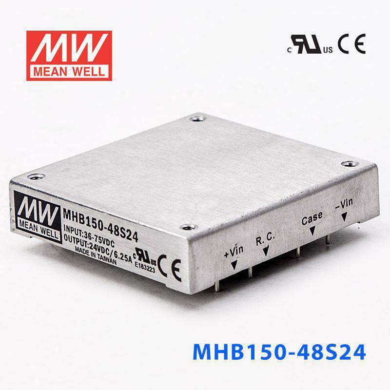 Mean Well MHB150-48S24 DC-DC Converter - 150W - 36~75V in 24V out