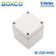 Boxco S-Series 3.94 x 3.94 x 3.94 Inches(100x100x100mm) Plastic Enclosure, IP67, IK08, PC, Grey Cover, Screw Type