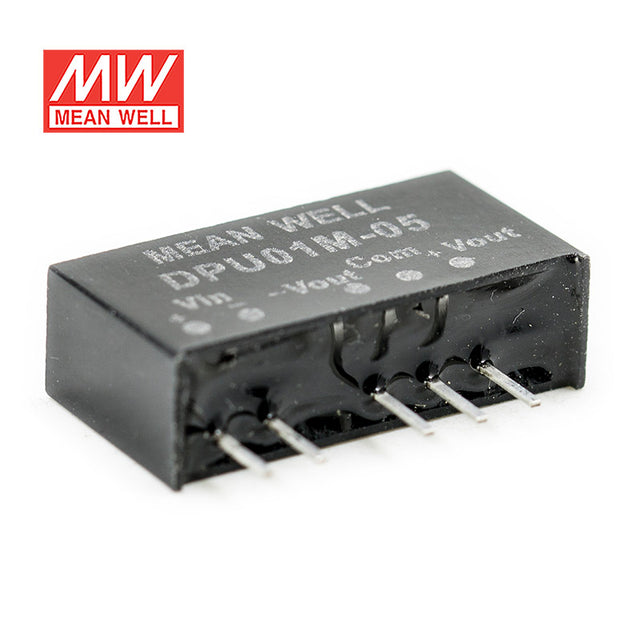 Mean Well DPU01M-05 DC-DC Converter - 1W - 10.8~13.2V in ±5V out