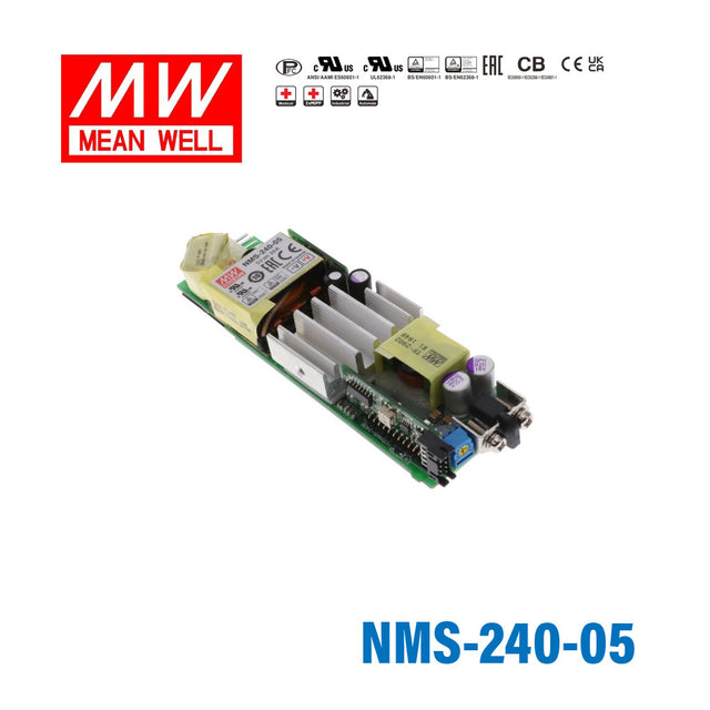Mean Well NMS-240-05 Modular Power Supply, 180W, 5V, Configuration Code C