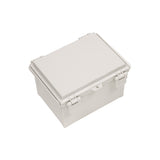 Boxco Q-Series 6.30 x 8.27 x 5.12 Inches(160 x 210 x 130mm) Plastic Enclosure, IP67, IK08, ABS, Grey Cover, Hinge Type with Plate - PHOTO 1