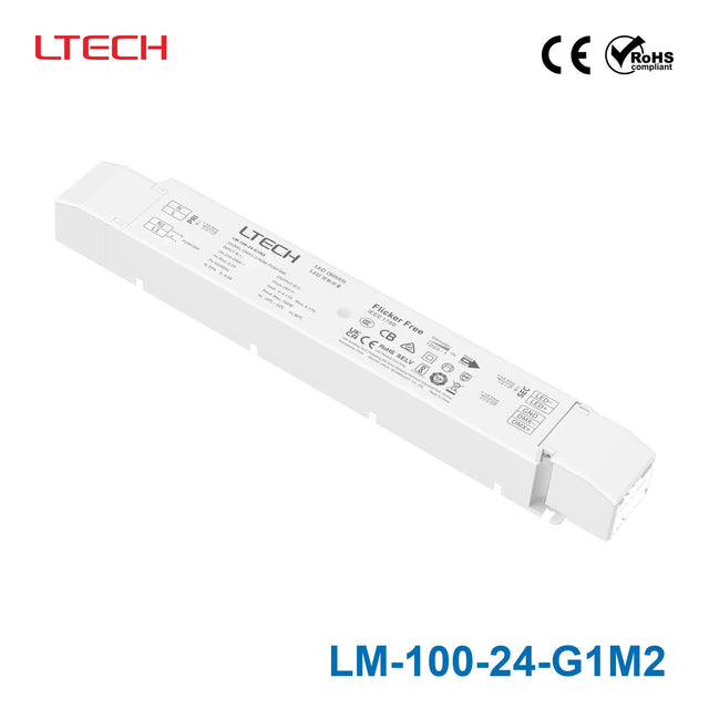 Ltech LM-100-24-G1M2 100W 24VDC CV DMX LED Driver - DMX dimmable
