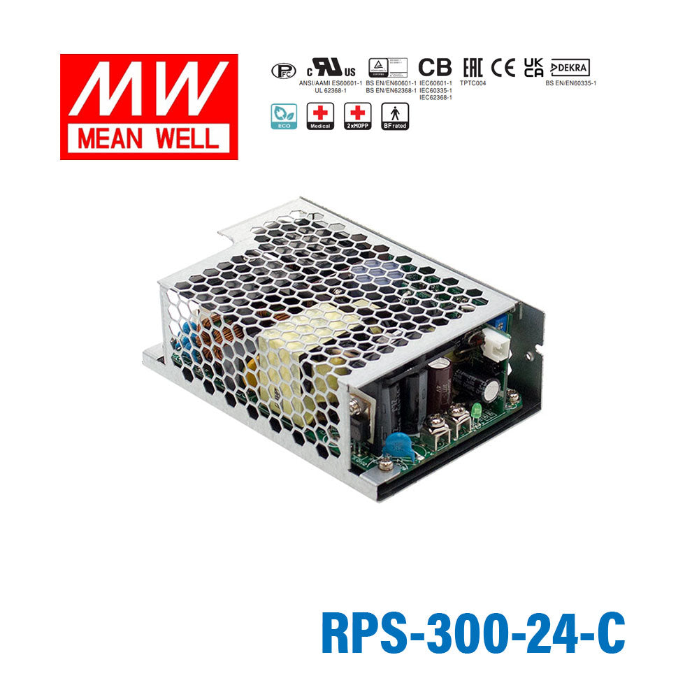 Mean Well RPS-300-24-C Green Power Supply W 24V 8.33A - Medical Power Supply