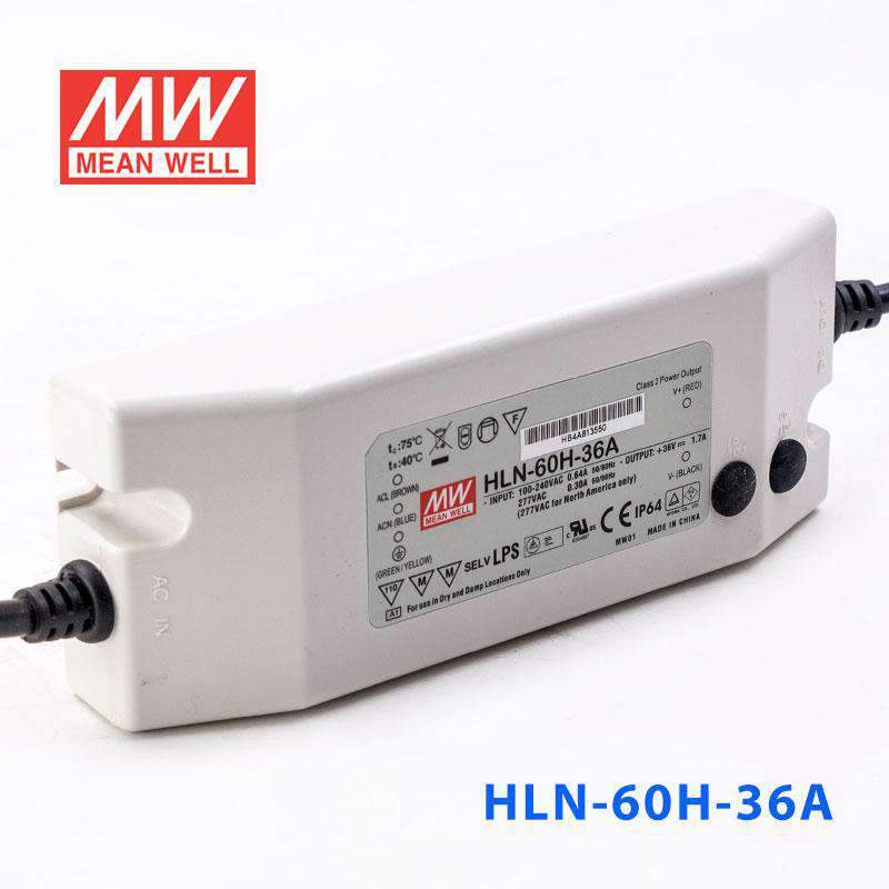 Mean Well HLN-60H-36A Power Supply 60W 36V - IP64, Adjustable - PHOTO 1