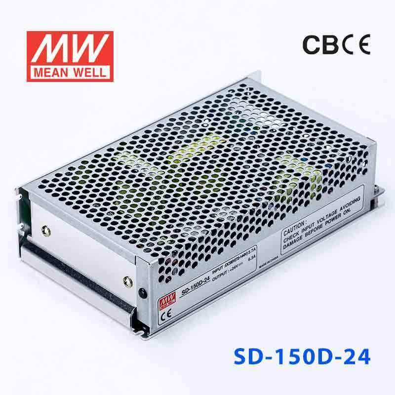 Mean Well SD-150D-24 DC-DC Converter - 150W - 72~144V in 24V out