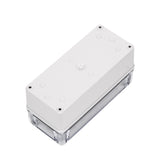 Boxco S-Series 3.15 x 7.09 x 2.76 Inches(80x180x70mm) Plastic Enclosure, IP67, IK08, ABS, Transparent Cover, Screw Type - PHOTO 1